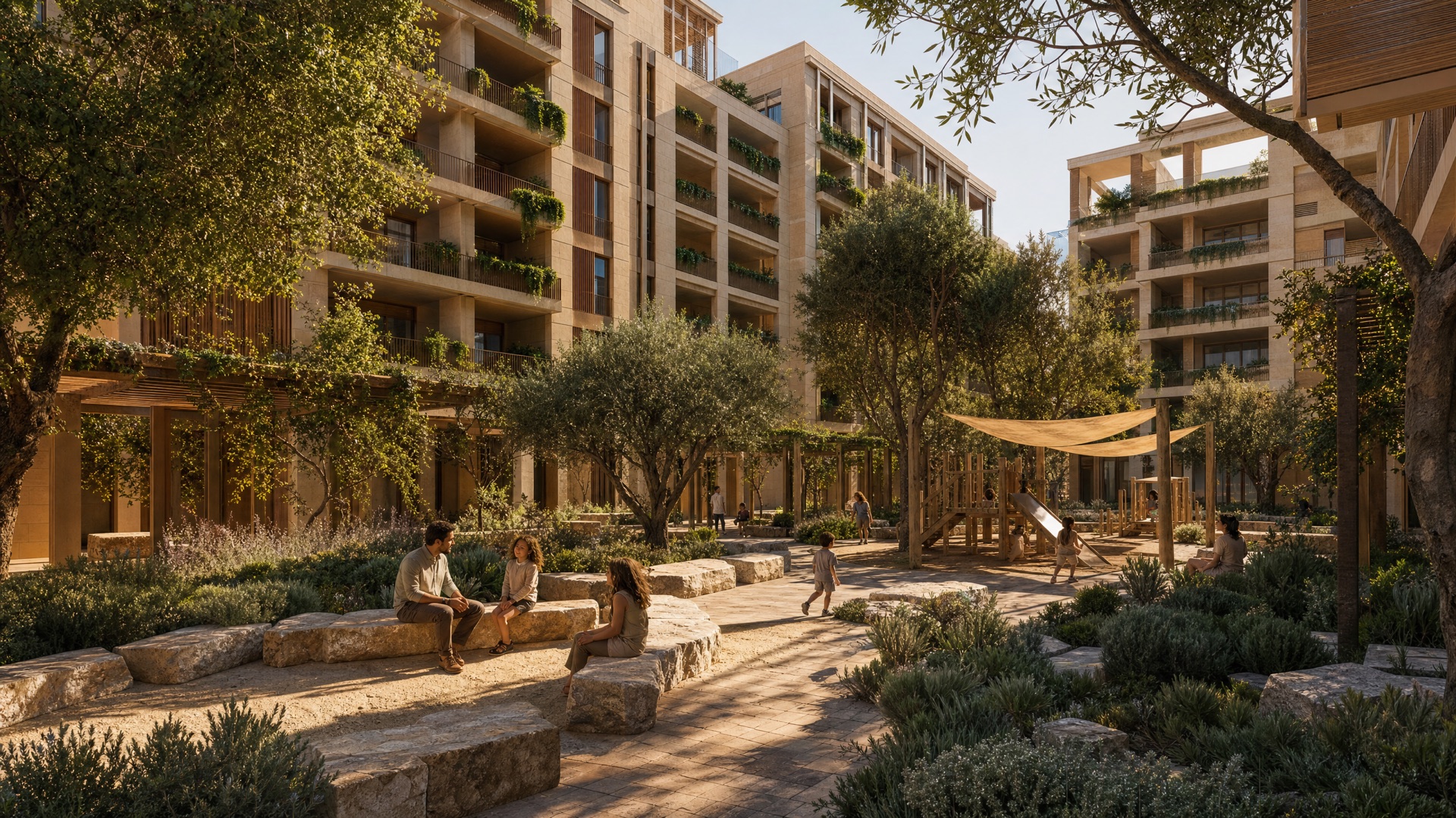 T4 courtyard apartment cluster